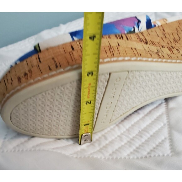 Franco Sarto Caty Slide Sandals Womens Size 8M Floral With Cork Wedge Heel - Picture 11 of 11